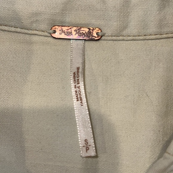 Free People Before Sunrise Ombré Button Down Shirt Blue/Green Size Small - Picture 13 of 13